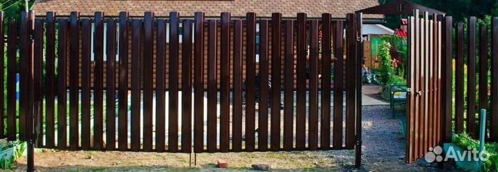 Горизонтальный штакетник