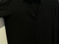 Рубашка черная женская mango
