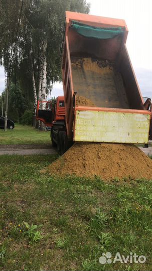 Песок карьерный с доставкой