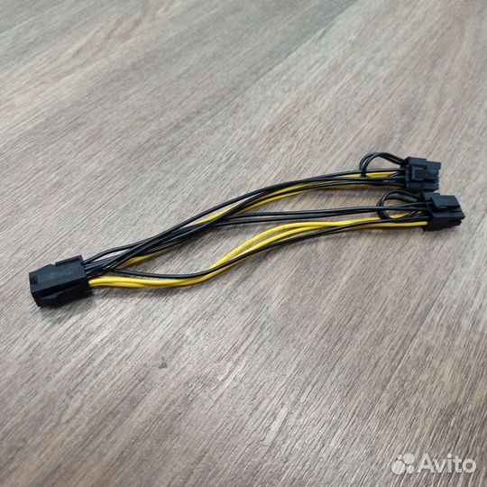Переходник для видеокарты с 6pin на 2x8pin