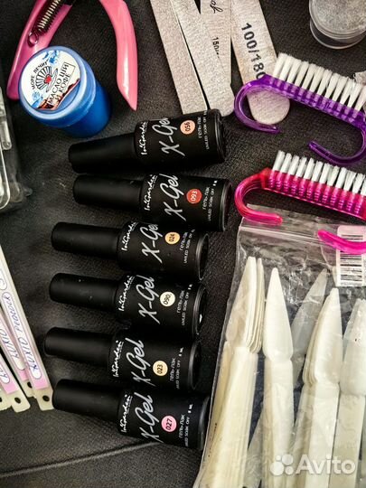 Набор для ногтей, гель лаки, фрезы, слайдеры и др