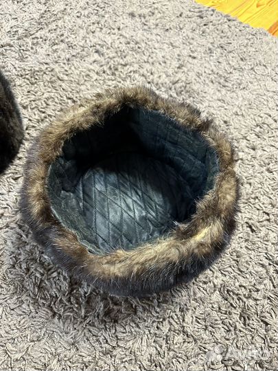 Норковая шапка мужская 57