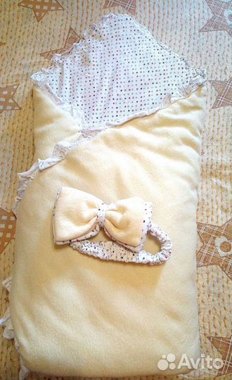 Одеяло-конверт зимний + шапочка