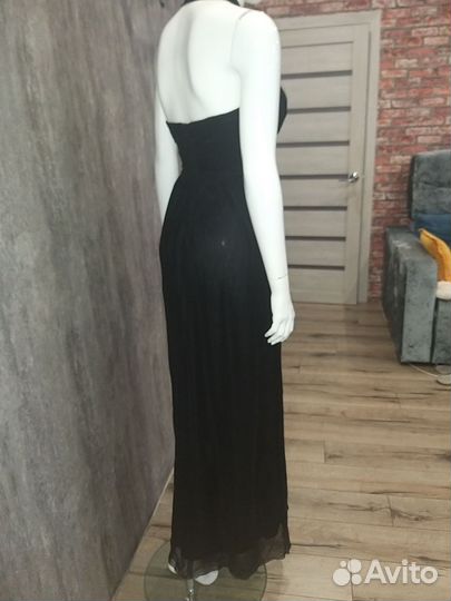 Черное вечернее платье 44-46