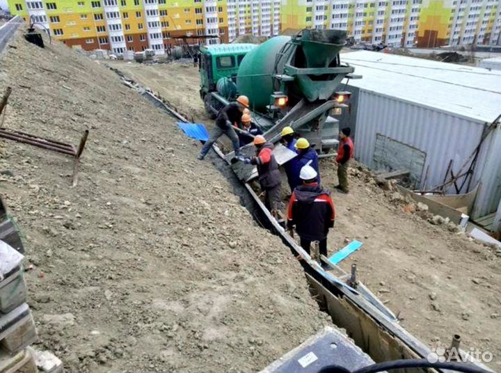 Автобетоносмеситель с лентой,бетон