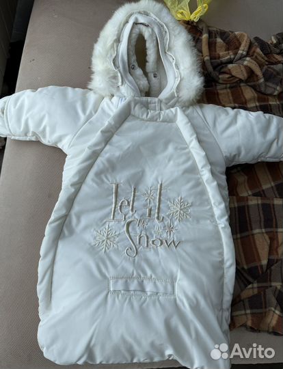 Зимний конверт в коляску или на выписку