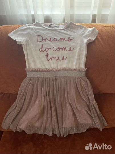 Детское нарядное платье 122 рост 1раз б у