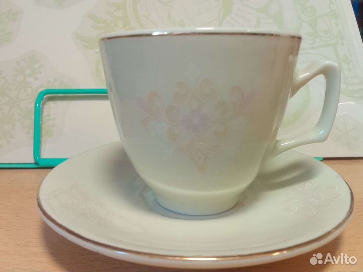 Кофейный сервиз нежной расцветки