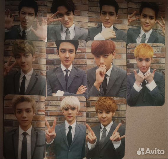 Карточки k-pop. Альбом Exo