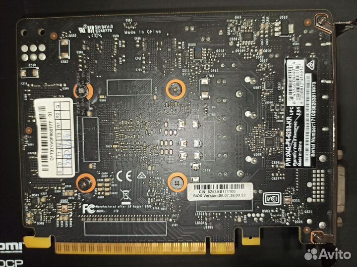 Видеокарта GTX 1050 TI 4gb evga