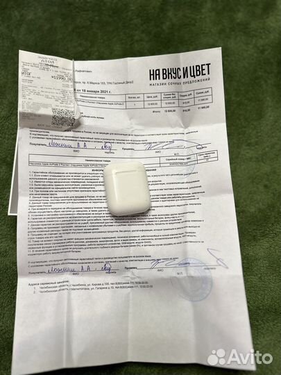 Наушники apple airpods 2