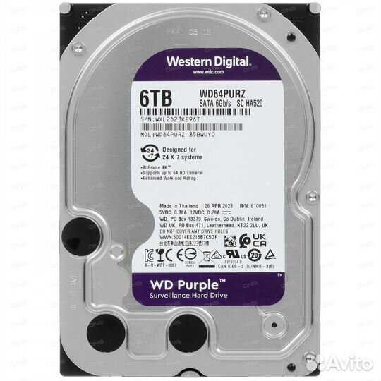 Жесткий диск WD Purple