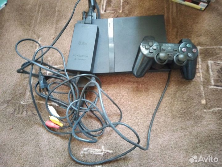 Приставку ps2, диски с играми для приставки и пк
