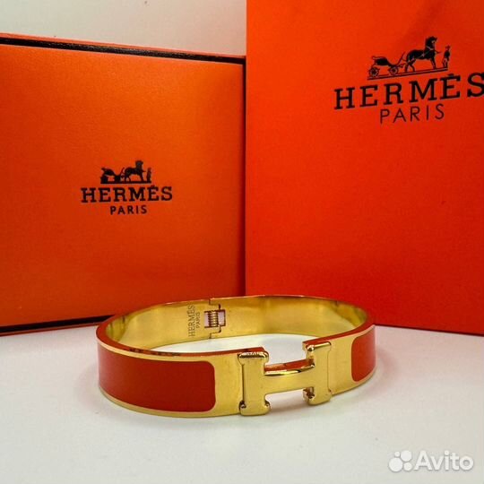 Браслет hermes красный(премиум)