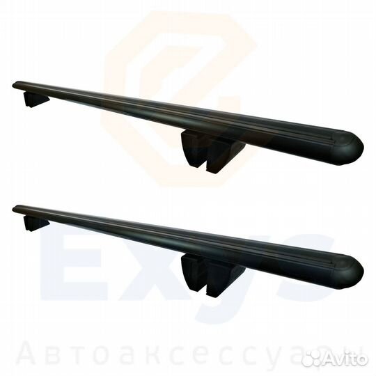 Поперечины багажника Cruz чёрные для Toyota Land Cruiser 300 2021-2024