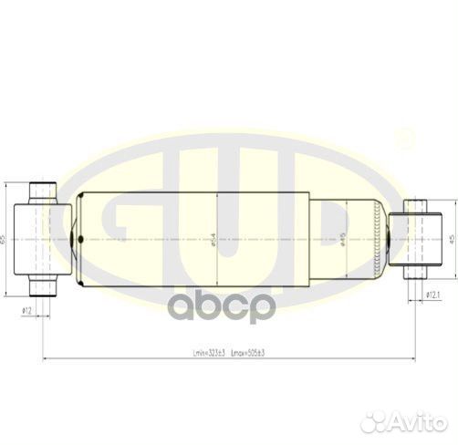 Амортизатор зад прав/лев GSA349078 G.U.D