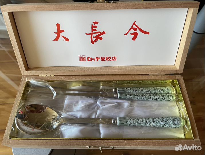 Корейский набор ложка и палочки для еды