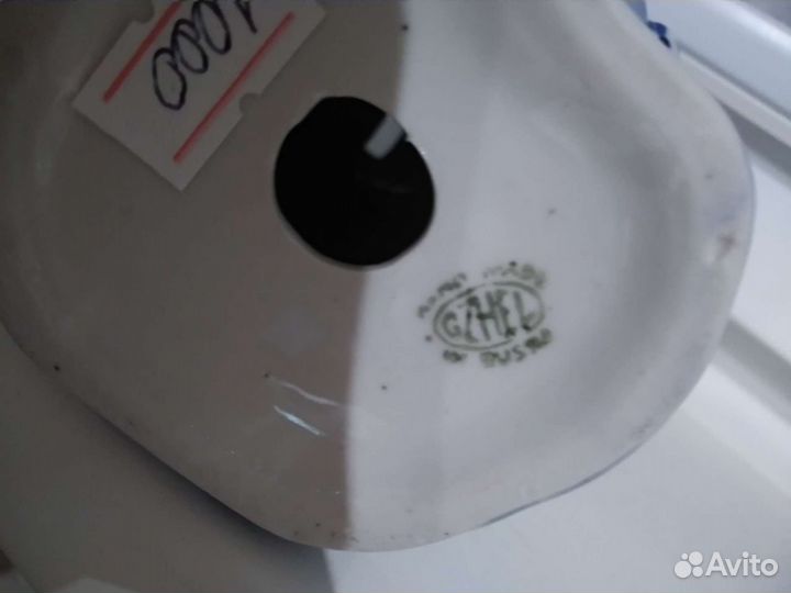 Копилка поросёнок Гжель 16см