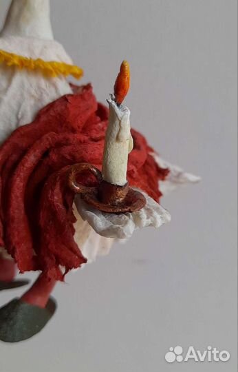 Ватная игрушка гусыня