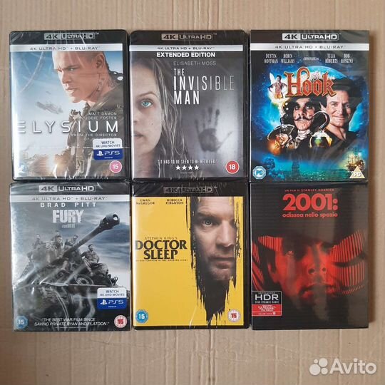 4K ultra HD диски с фильмами лицензия