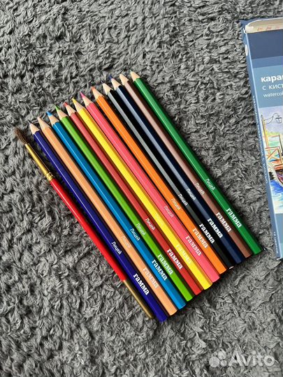 Карандаши акварельные Гамма 12 цветов