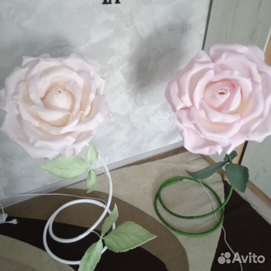Светильник роза из изолона