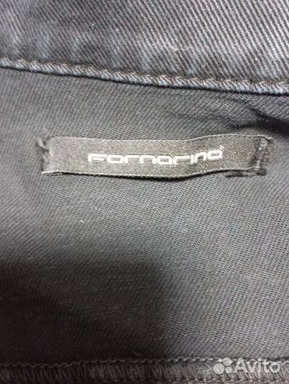 Джинсовая куртка женская черная бренд Fornarina