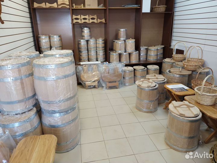 Кадки бочки дубовые