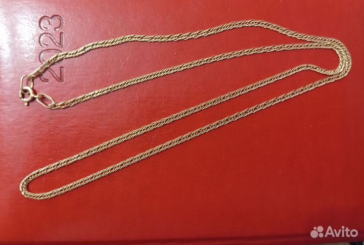 Золотая цепь женская 585