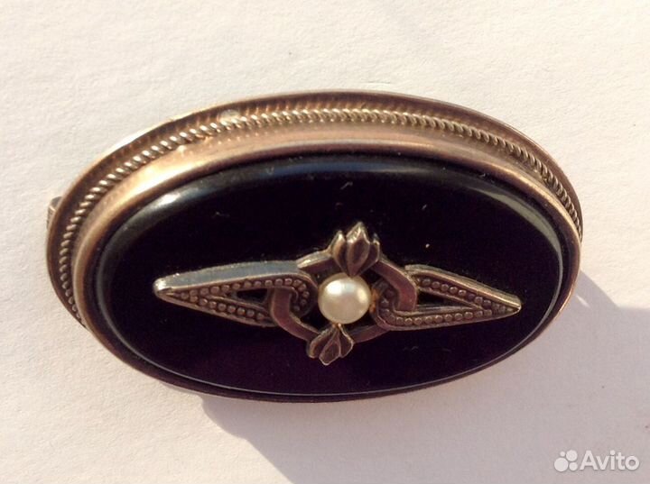 Старинная брошь серебро