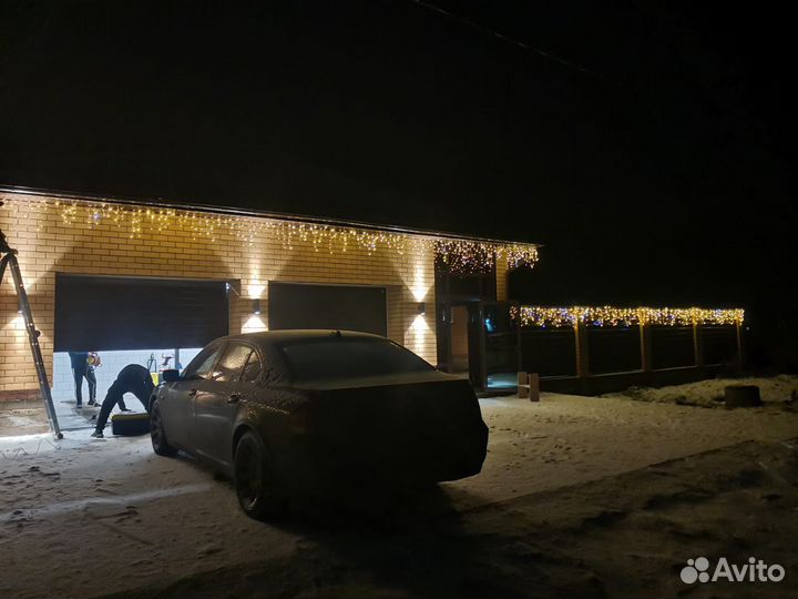 Новогоднее украшение домов