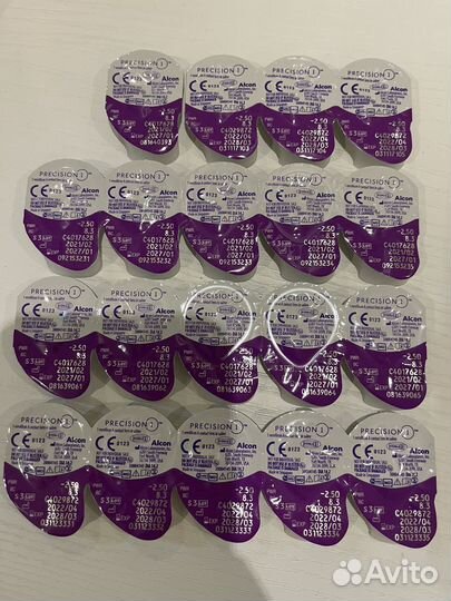 Линзы контактные однодневные -2.5