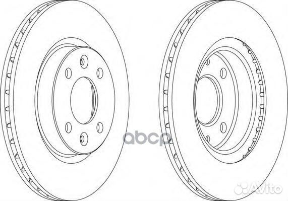 DDF1096 Диск тормозной renault logan/sandero пе
