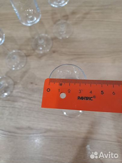 Набор бокалов для шампанского 180 мл 6 шт. новые