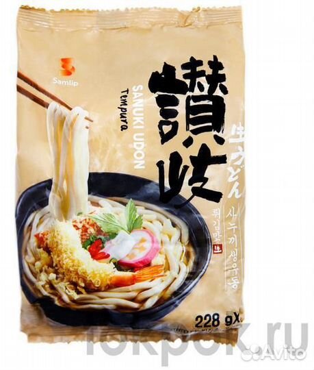 Лапша Удон с темпурой Samlip Sanuki Udon Temrupa