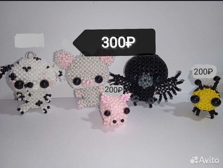 Амигуруми игрушки из бисера ручной работы