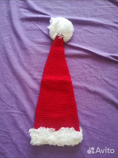 Новогодний колпачок для новорождённого