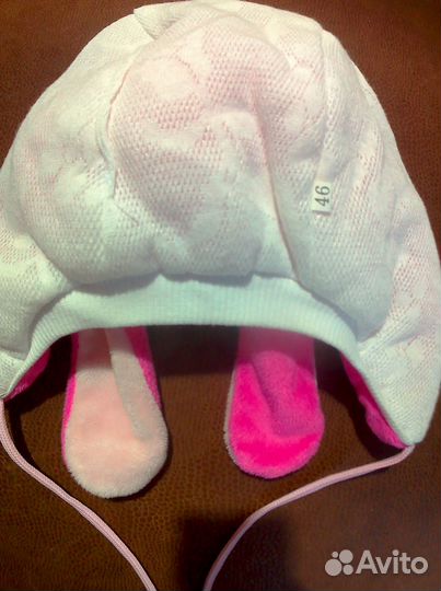 Шапка детская 46 размер Зайчик Кролик заяц