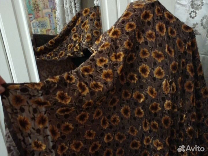 Ткань шелк креп СССР крепдешин