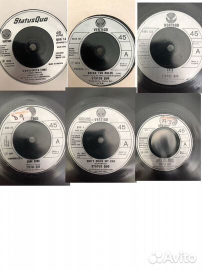 Status Quo singles синглы 7’’45 Англия