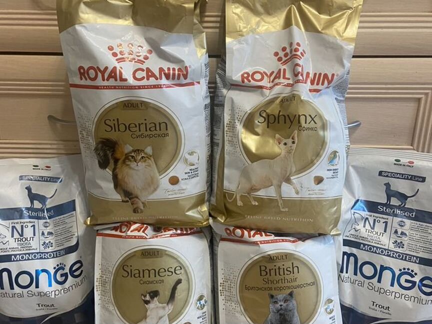 Кошачий сухой корм Royal Canin/Monge