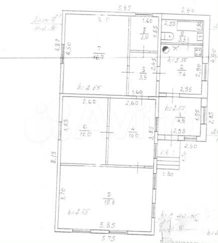 Дом 87,2 м² на участке 4,6 сот.