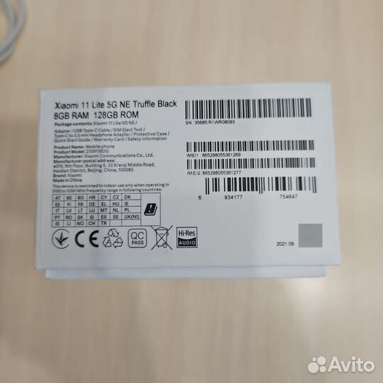 Xiaomi Mi 11 Lite 5G NE, 8/128 ГБ