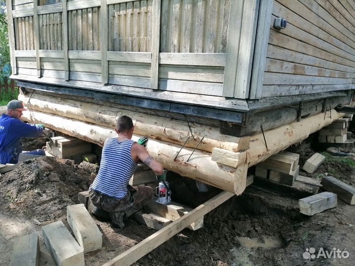 Подъем домов, замена кровли