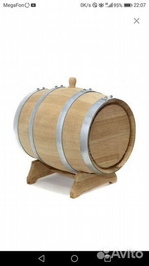 Бочка деревянная дубовая