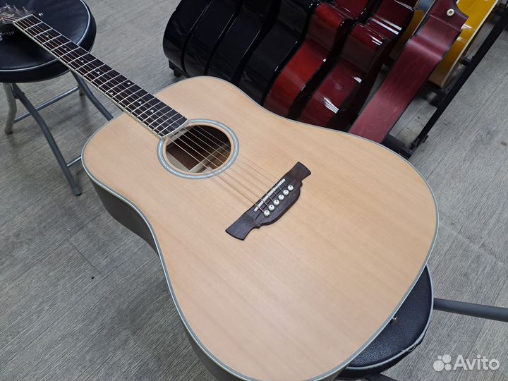 Гитара Crafter D-7 с чехлом дредноут массив кедра