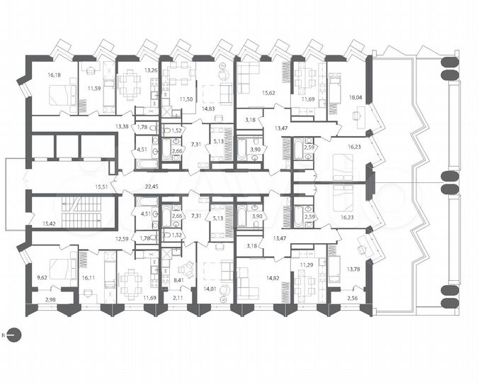 3-к. квартира, 84,7 м², 13/21 эт.