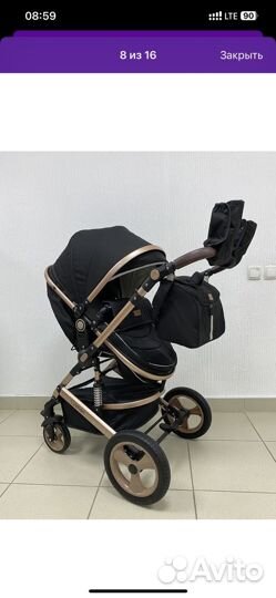 Коляска luxmom 3 в 1 бу