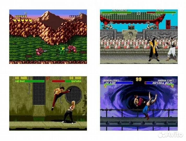 Картриджи Sega 16 бит