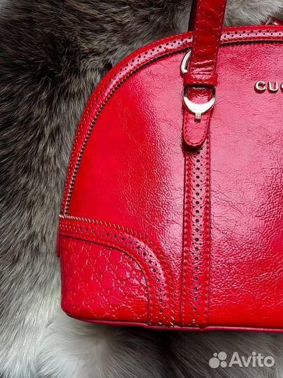 Сумка Gucci Nice Microguccissima Red Vintage